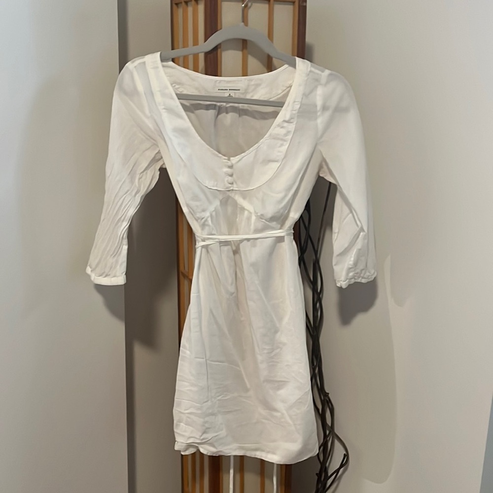 banana republic white dress